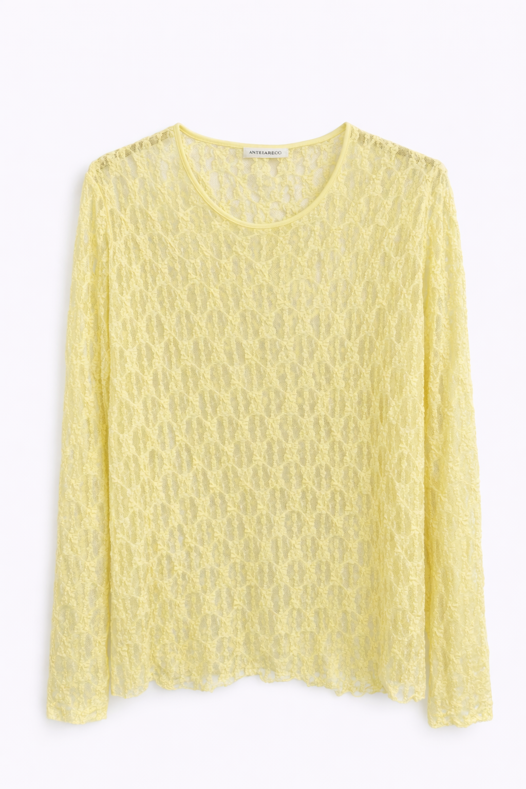 Oak Kanten Top Geel - OAK Fashion Noordwolde