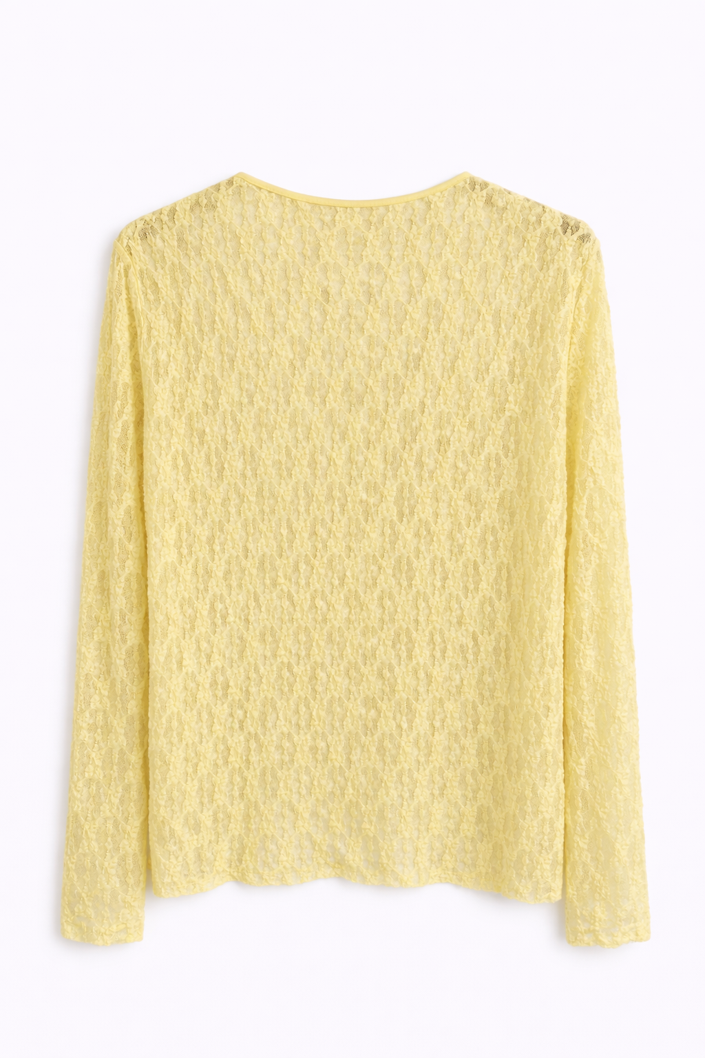 Oak Kanten Top Geel - OAK Fashion Noordwolde