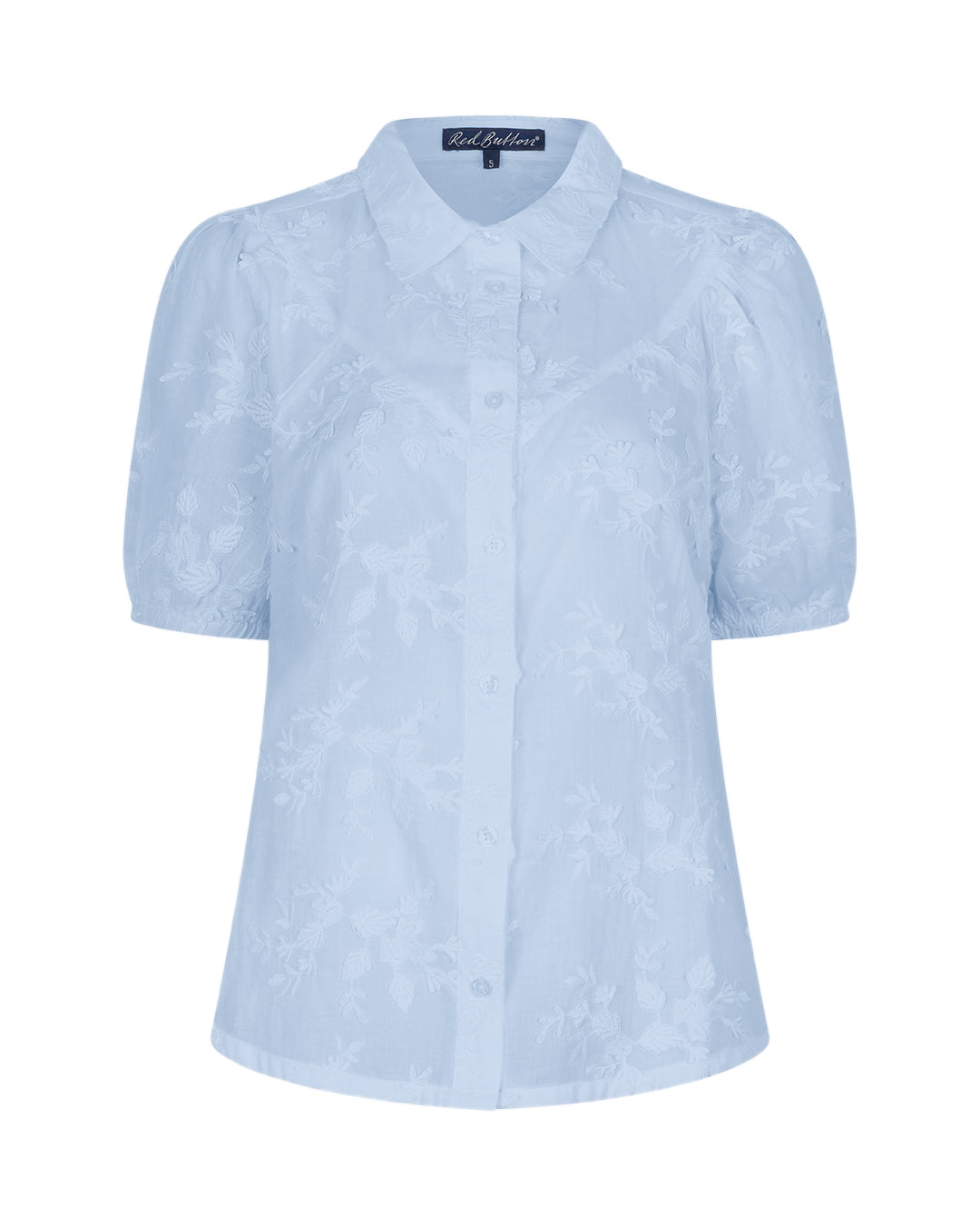 Red Button Red Button Blouse Victoria Flower lightblue - OAK Fashion Noordwolde