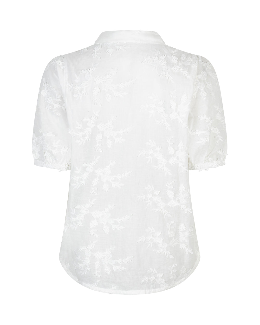 Red Button Red Button Blouse Victoria Flower White - OAK Fashion Noordwolde