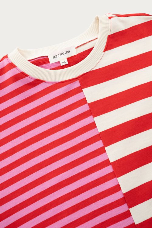 My Jewellery Top Gestreept Roze - OAK Fashion Noordwolde