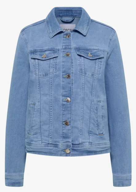Cecil Jack Denim Light Blue Washed Denim - OAK Fashion Noordwolde