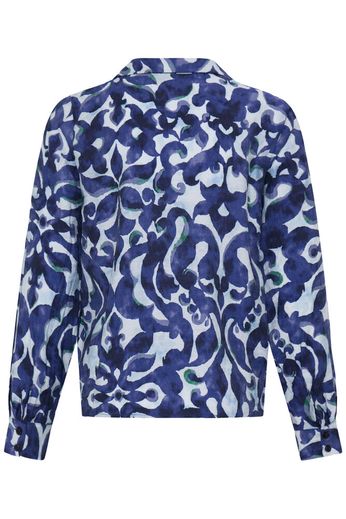 Fransa Blouse Ariana BOHO BLOOM NAVY/GREEN - OAK Fashion Noordwolde