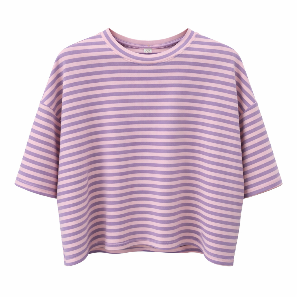 Oak Top Streepjes Paars - OAK Fashion Noordwolde