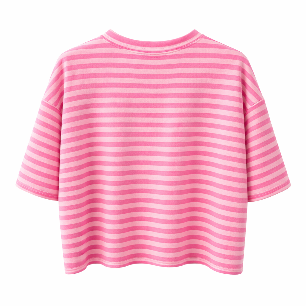 Oak Top Streepjes Roze - OAK Fashion Noordwolde