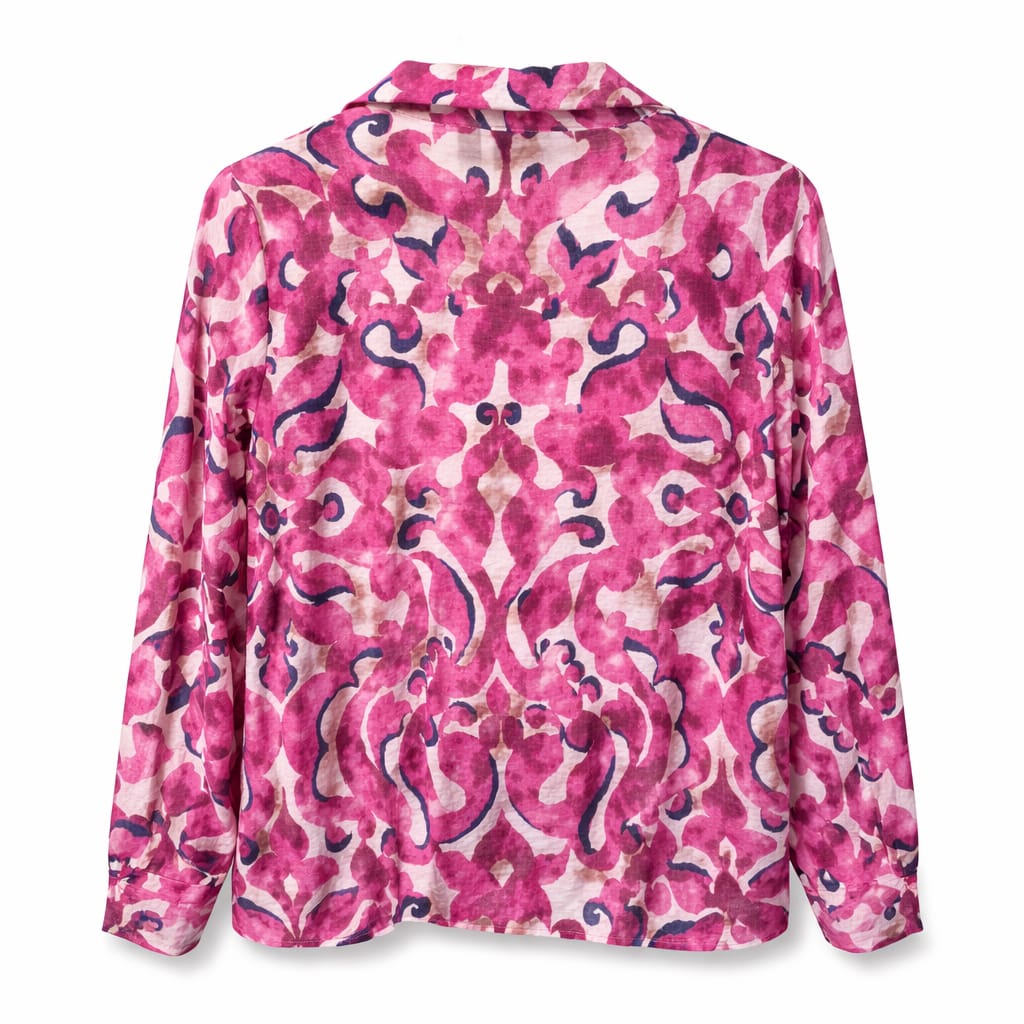 Fransa Blouse Ariana BOHO BLOOM VERY BERRY - OAK Fashion Noordwolde