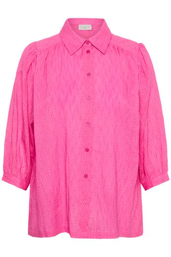 Kaffe Curve Blouse Gabby Pink Power - OAK Fashion Noordwolde
