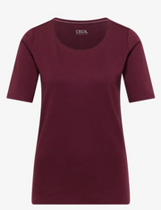 Cecil Top Lena Rood - OAK Fashion Noordwolde