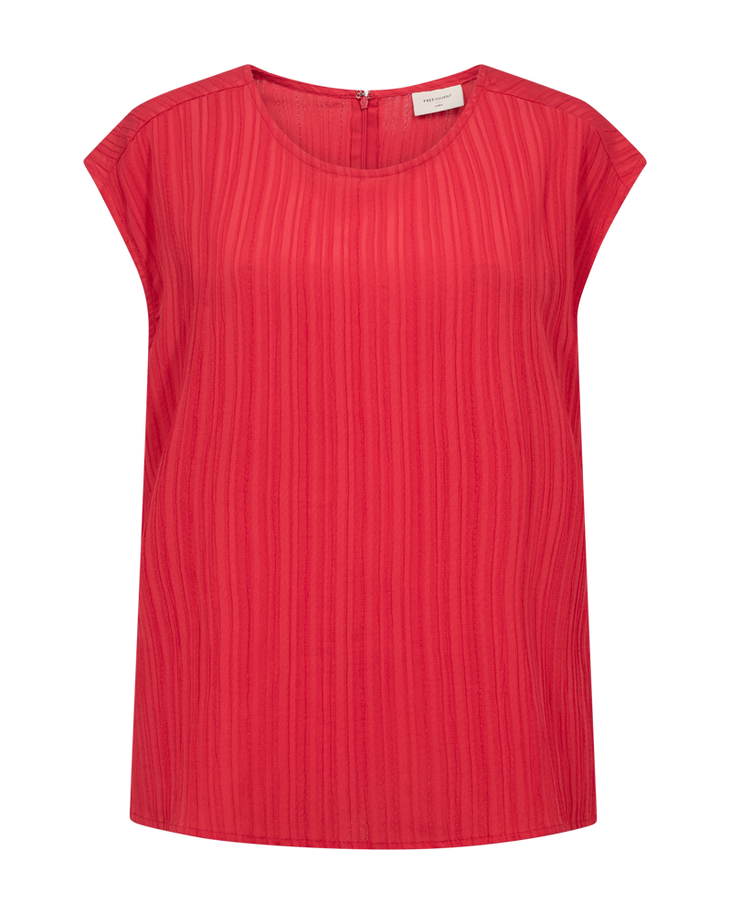 Freequent Top Grsvalse Rood - OAK Fashion Noordwolde