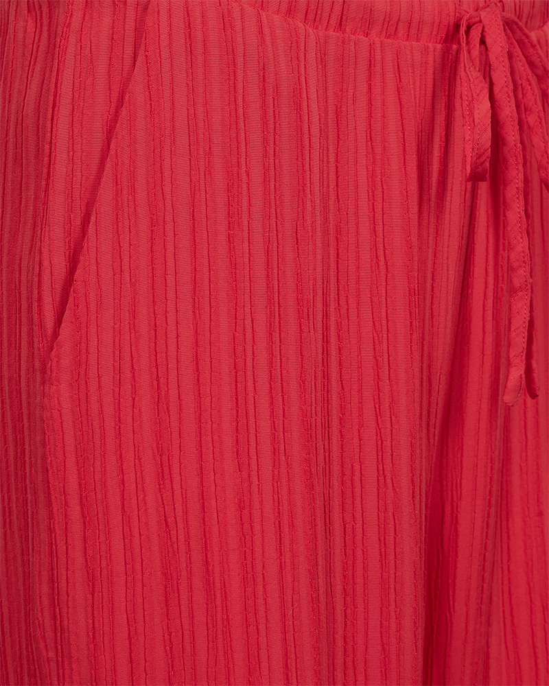 Freequent Pantalon Grsvalse Rood - OAK Fashion Noordwolde