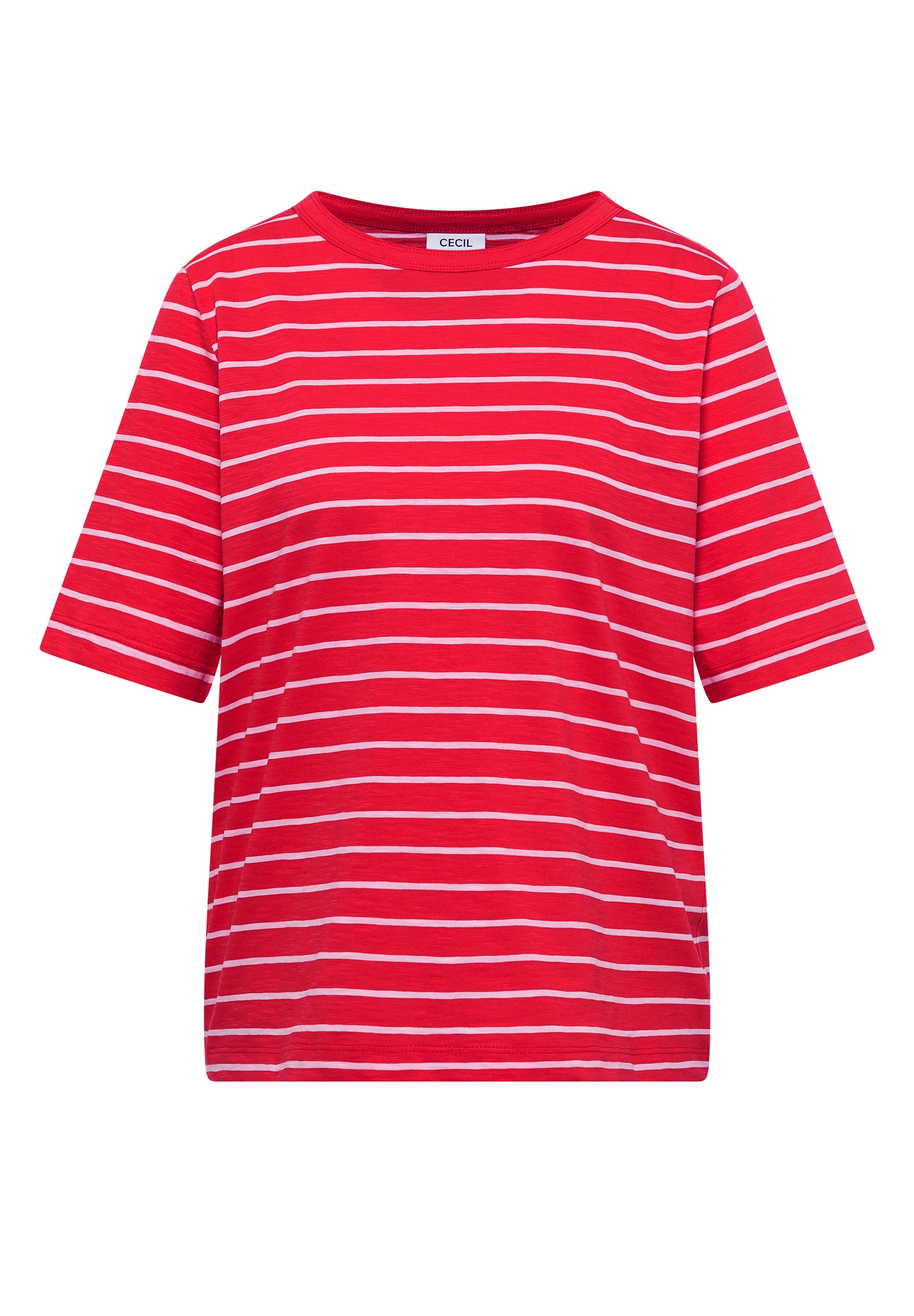 Cecil Top Striped Rood - OAK Fashion Noordwolde