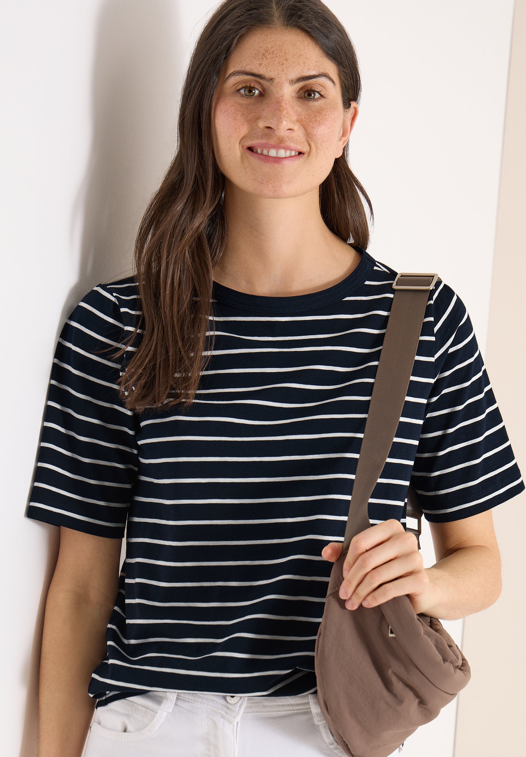 Cecil Top Striped Blauw - OAK Fashion Noordwolde