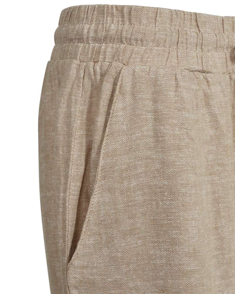 Freequent Pantalon Lava Ankle Brown - OAK Fashion Noordwolde