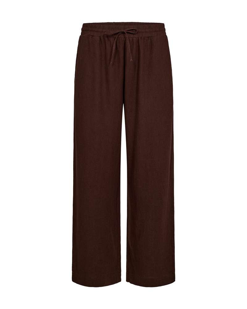 Freequent Pantalon Lava Ankle Mid Brown - OAK Fashion Noordwolde