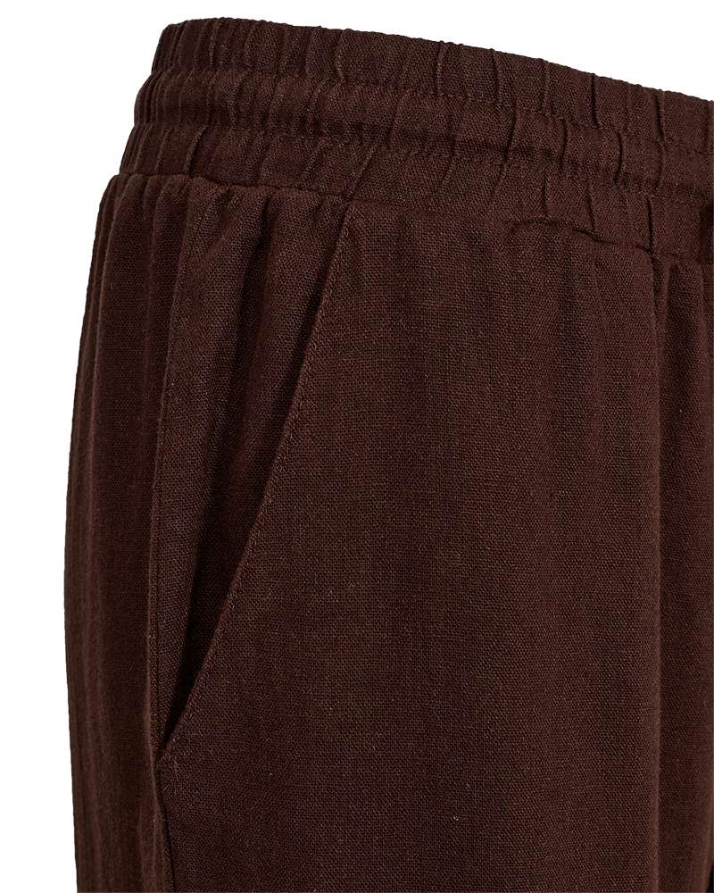 Freequent Pantalon Lava Ankle Mid Brown - OAK Fashion Noordwolde