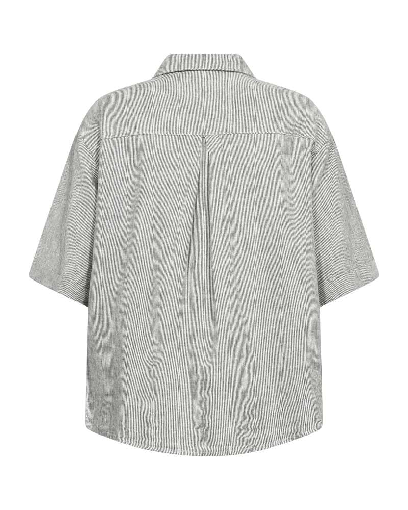 Freequent Blouse Lava met streepje Groen - OAK Fashion Noordwolde