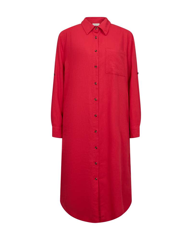Freequent Jurk Lava Rood - OAK Fashion Noordwolde