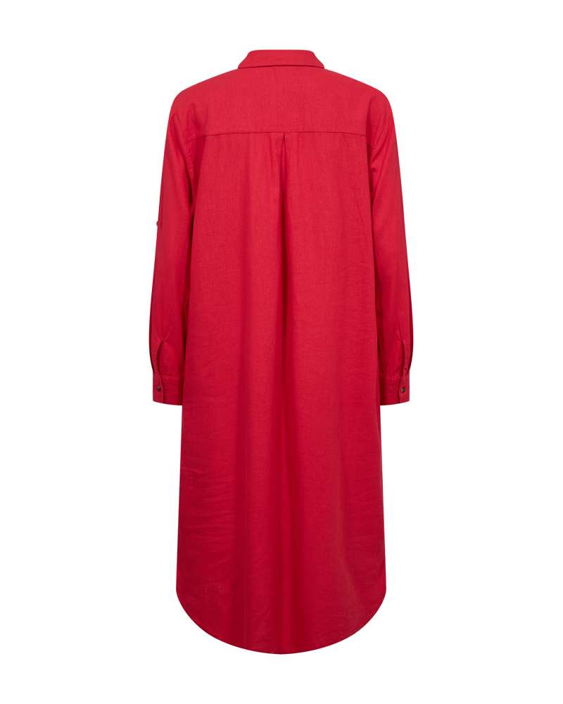 Freequent Jurk Lava Rood - OAK Fashion Noordwolde