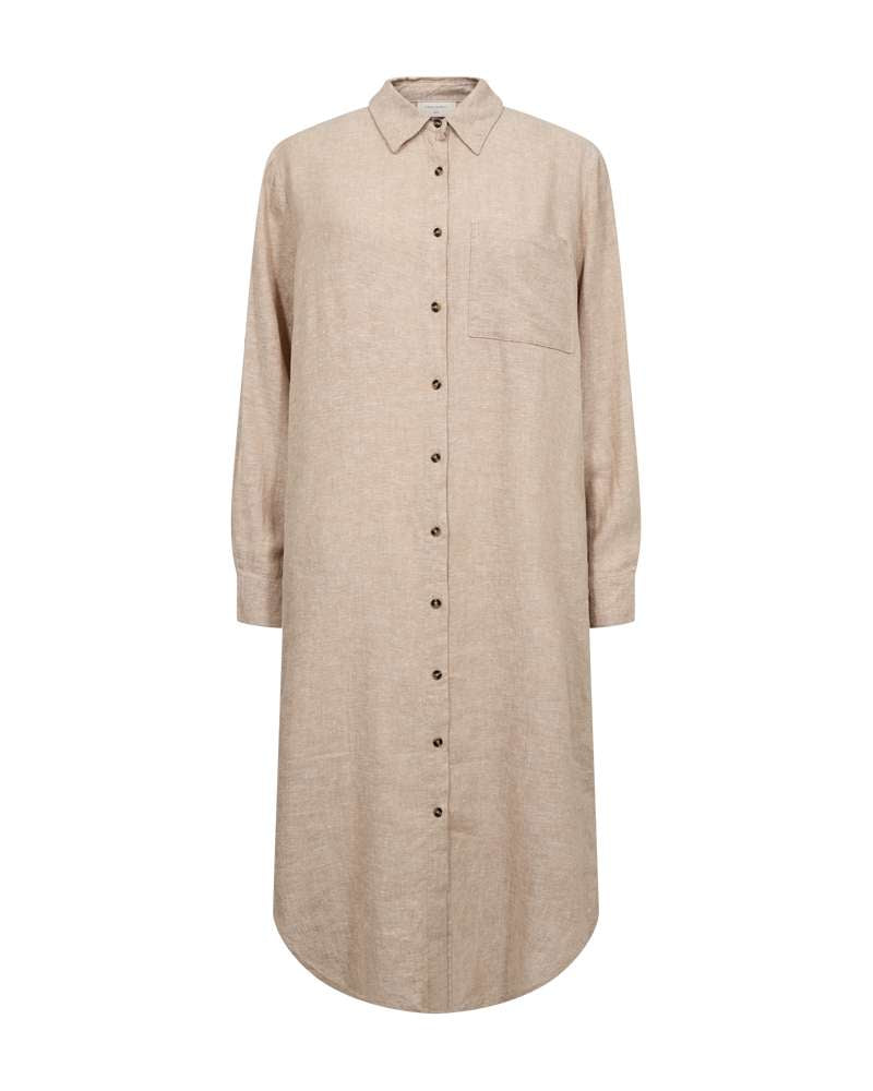 Freequent Jurk Lava Bruin - OAK Fashion Noordwolde