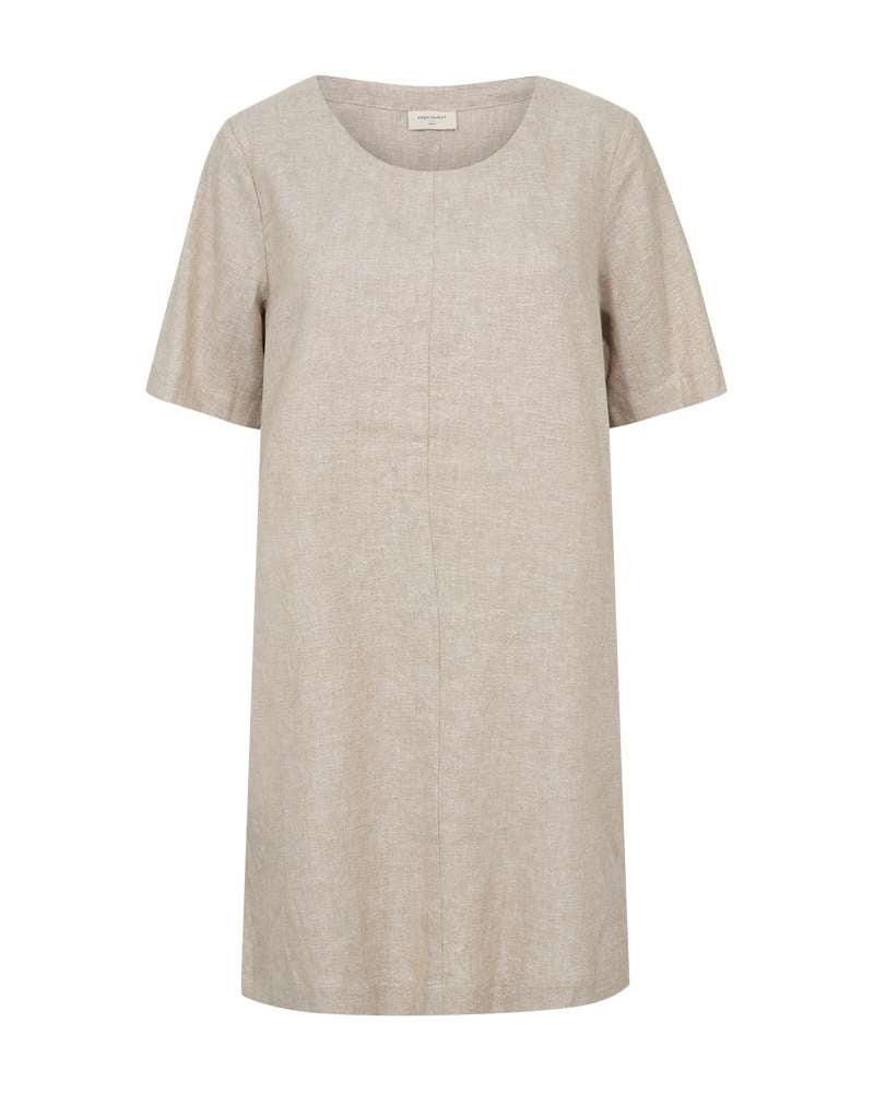 Freequent Jurk Lavasi Bruin - OAK Fashion Noordwolde