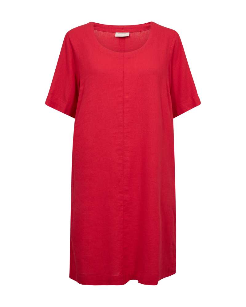 Freequent Jurk Lava Rood - OAK Fashion Noordwolde
