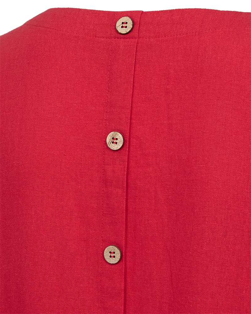 Freequent Jurk Lava Rood - OAK Fashion Noordwolde