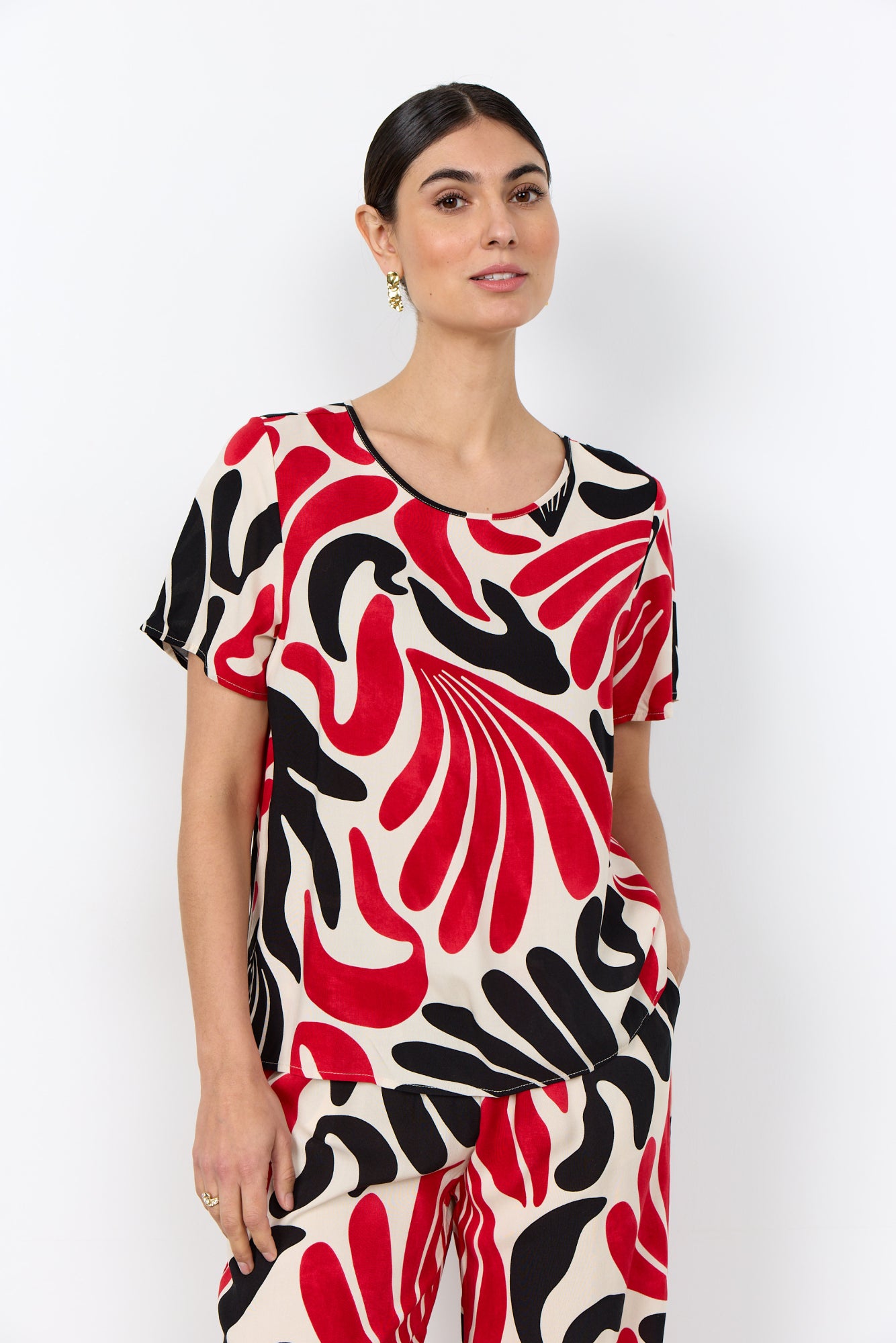 Soya Concept Top Feldi Rood - OAK Fashion Noordwolde