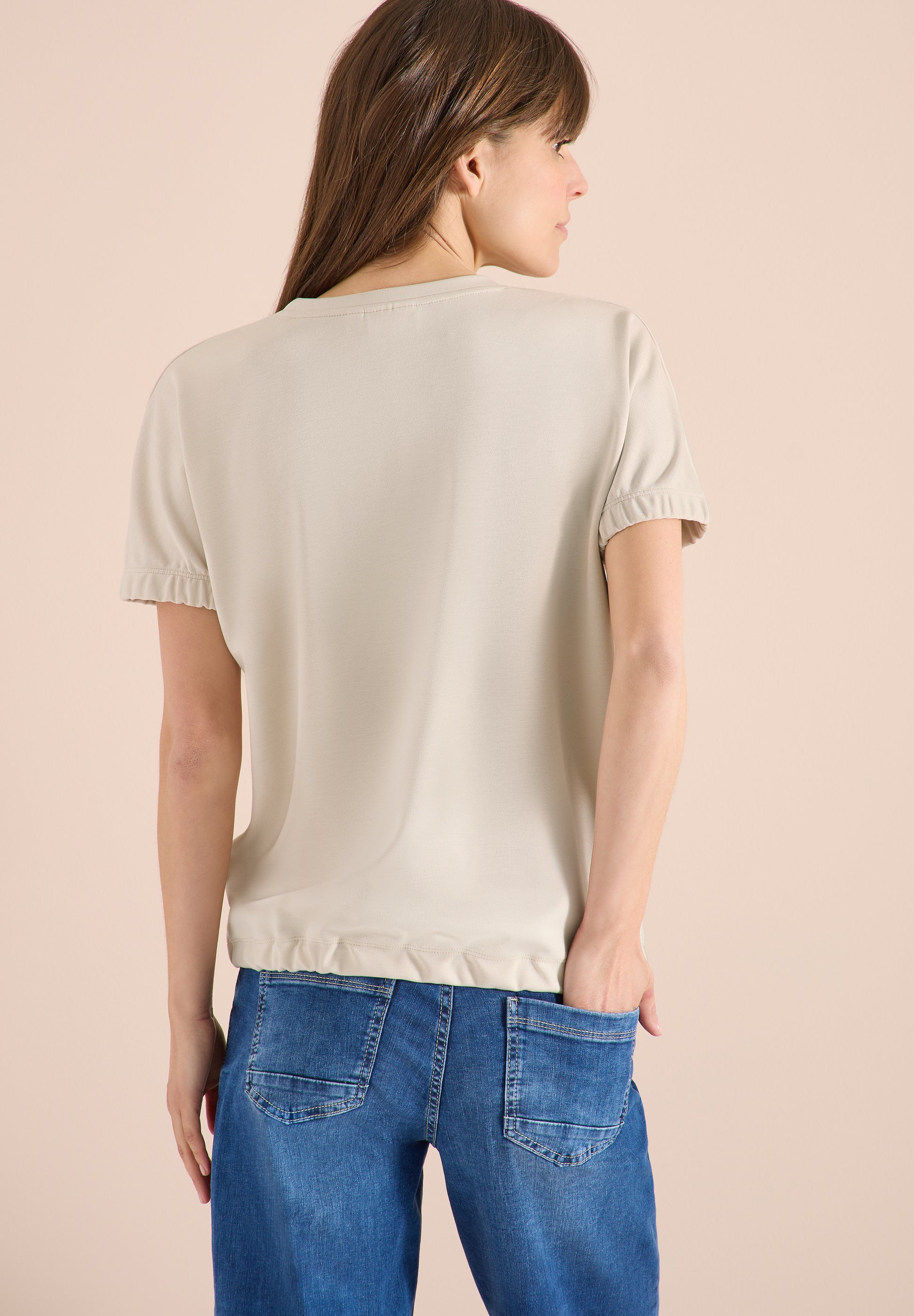 Cecil Top Cuff Wit - OAK Fashion Noordwolde