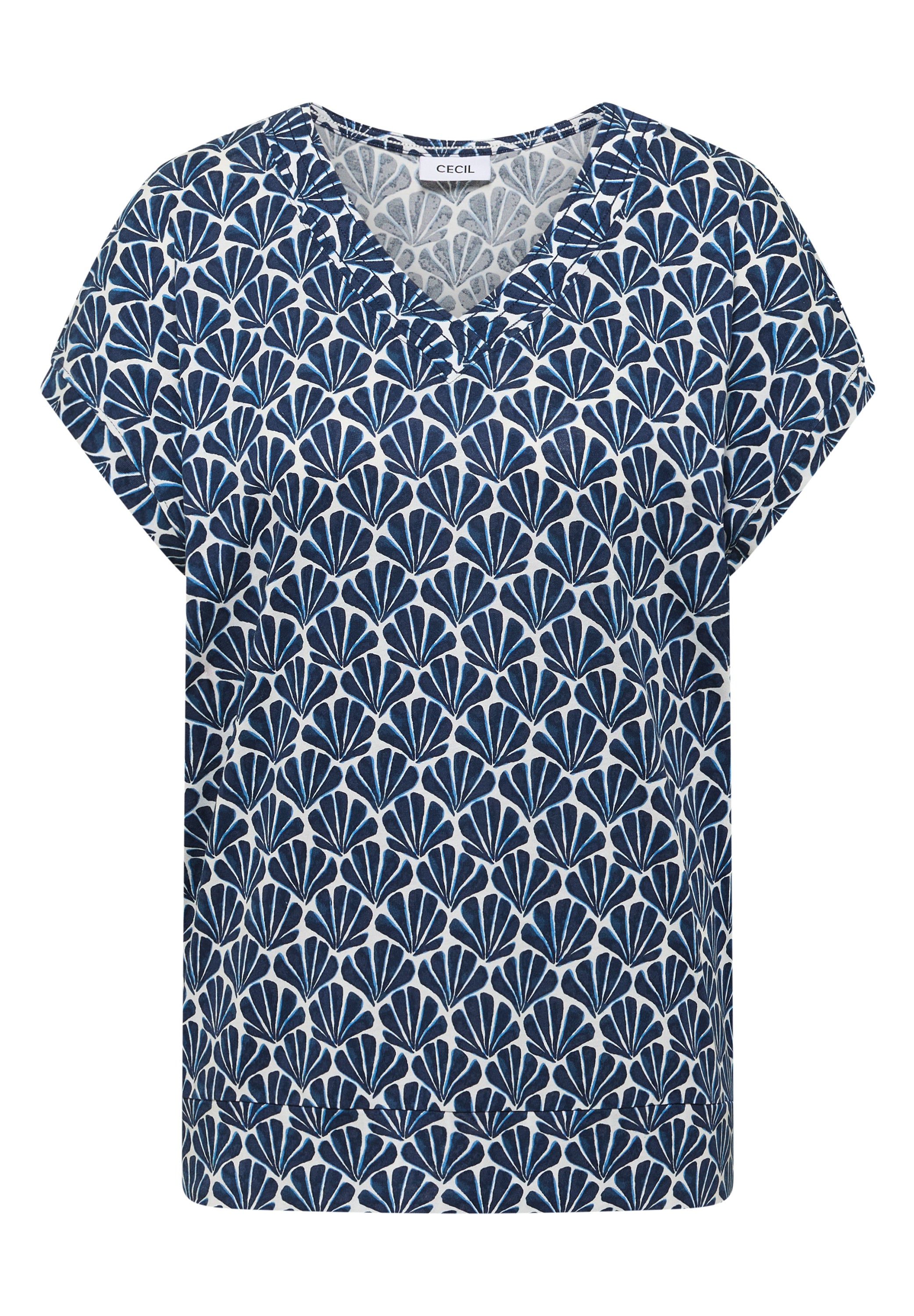 Cecil Top Minimal Blauw - OAK Fashion Noordwolde