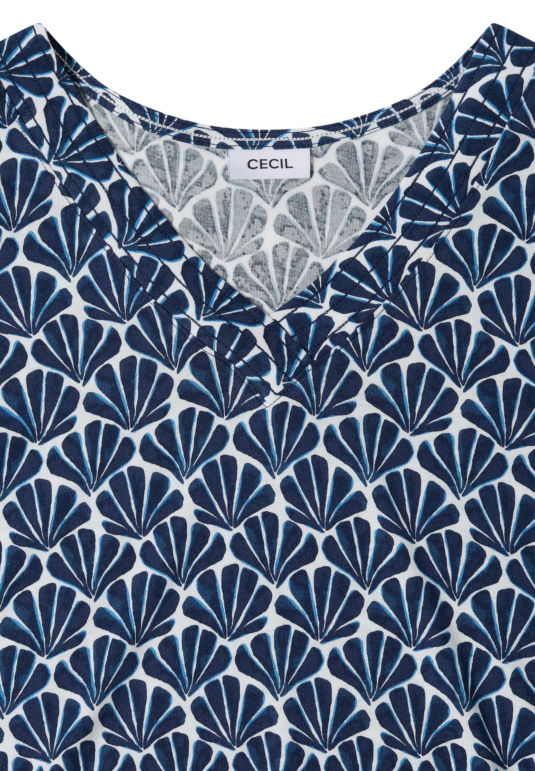 Cecil Top Minimal Blauw - OAK Fashion Noordwolde