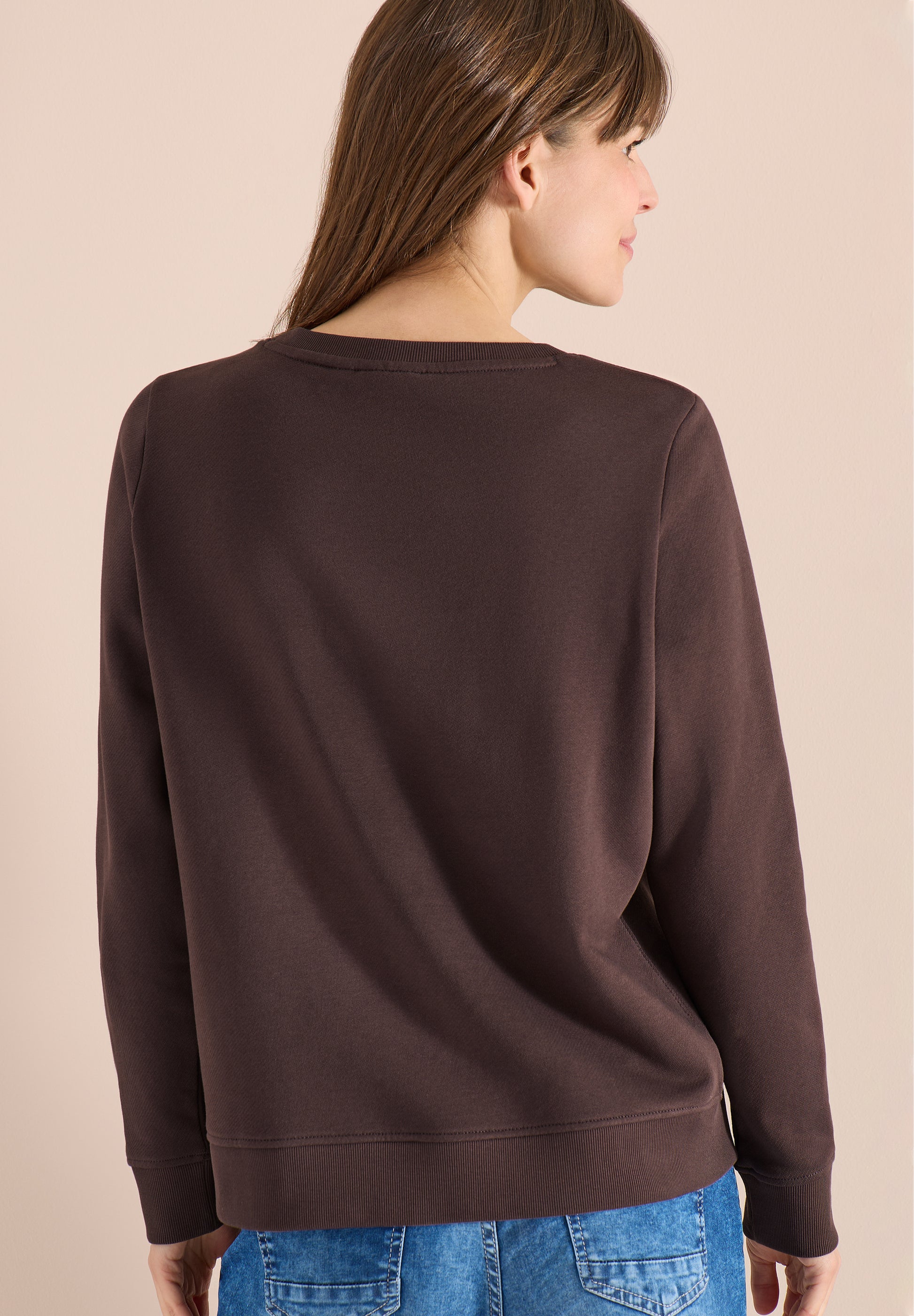 Cecil Sweater met Embroidery Bruin - OAK Fashion Noordwolde