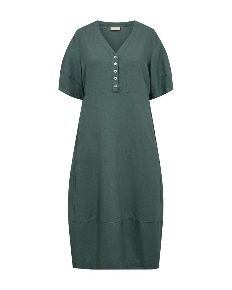 Freequent Jurk Lava Groen - OAK Fashion Noordwolde
