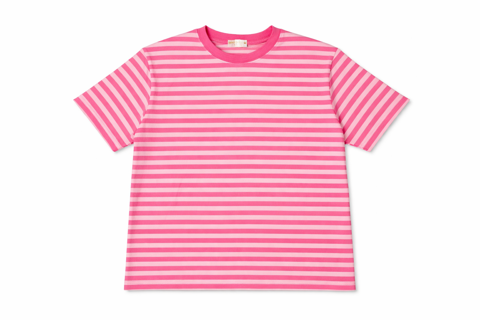 Oak T-shirt Streepjes Roze - OAK Fashion Noordwolde