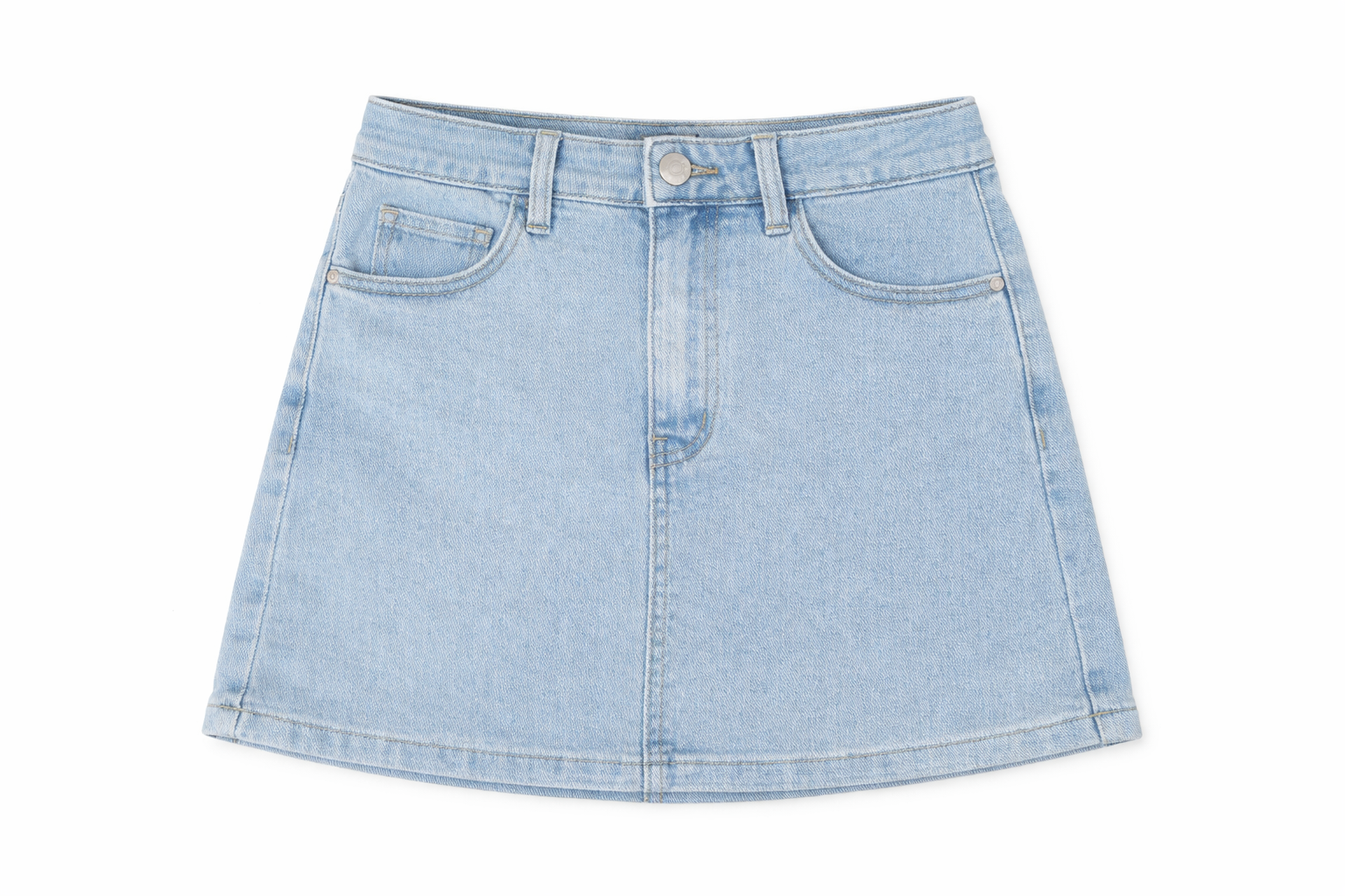 Oak Skort Denim Denim - Light Blue Denim - OAK Fashion Noordwolde