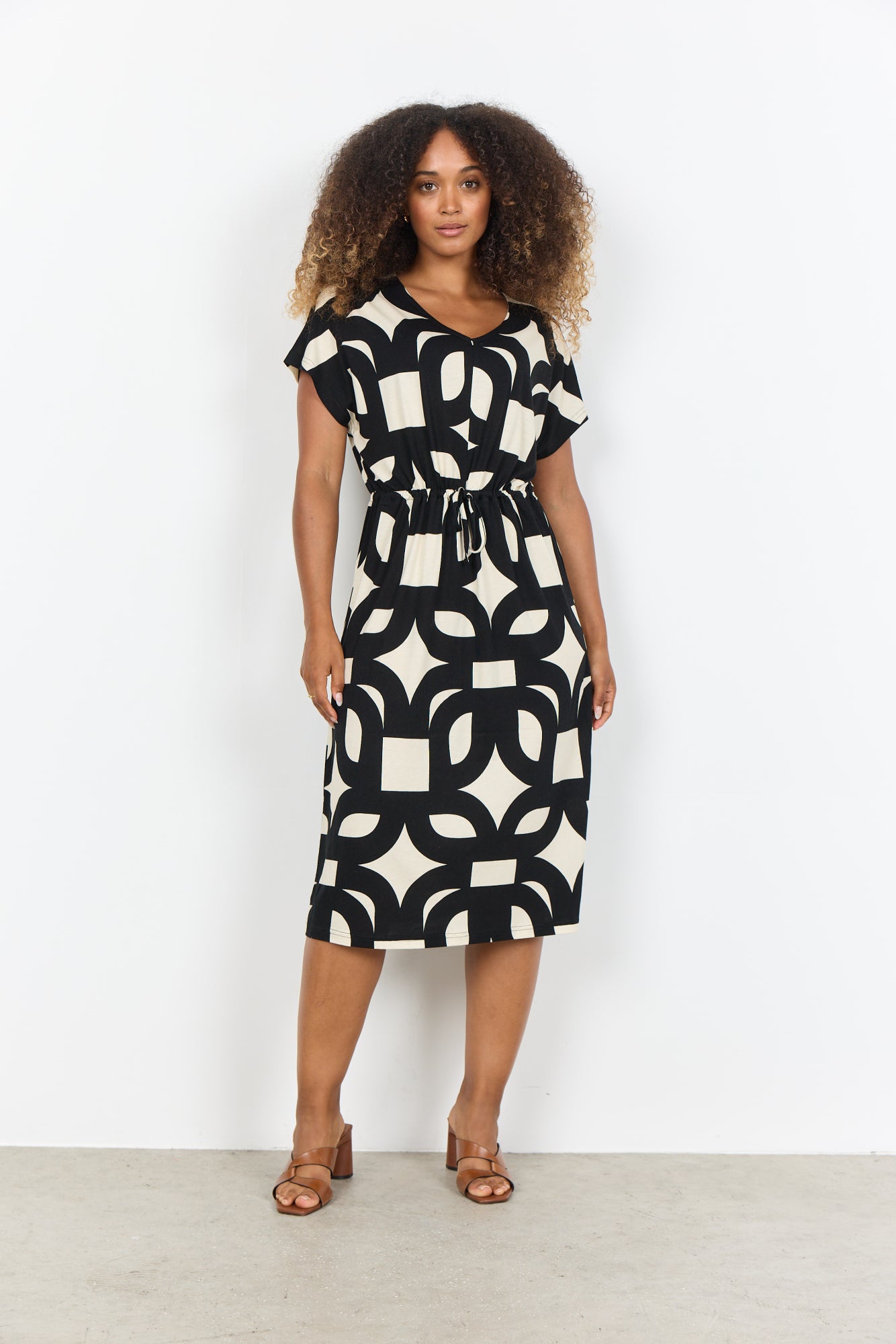 Soya Concept Jurk Felicity Zwart - OAK Fashion Noordwolde