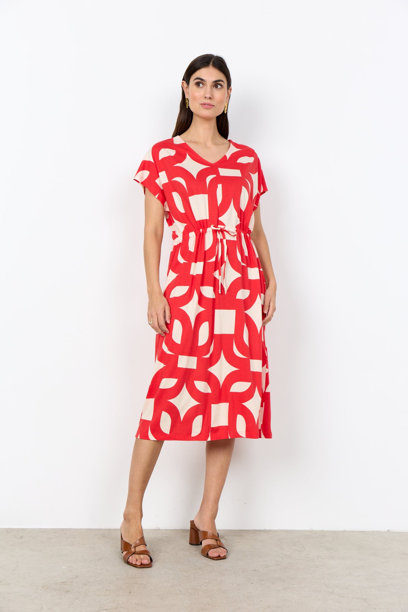 Soya Concept Jurk Felicity Rood - OAK Fashion Noordwolde