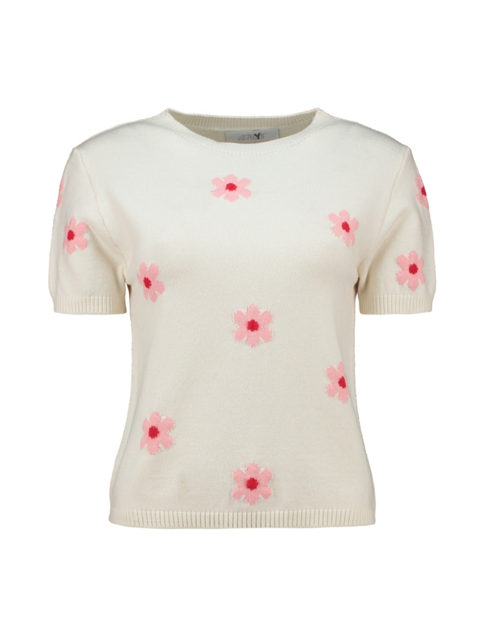 Haily's Top Bloem Wit - OAK Fashion Noordwolde