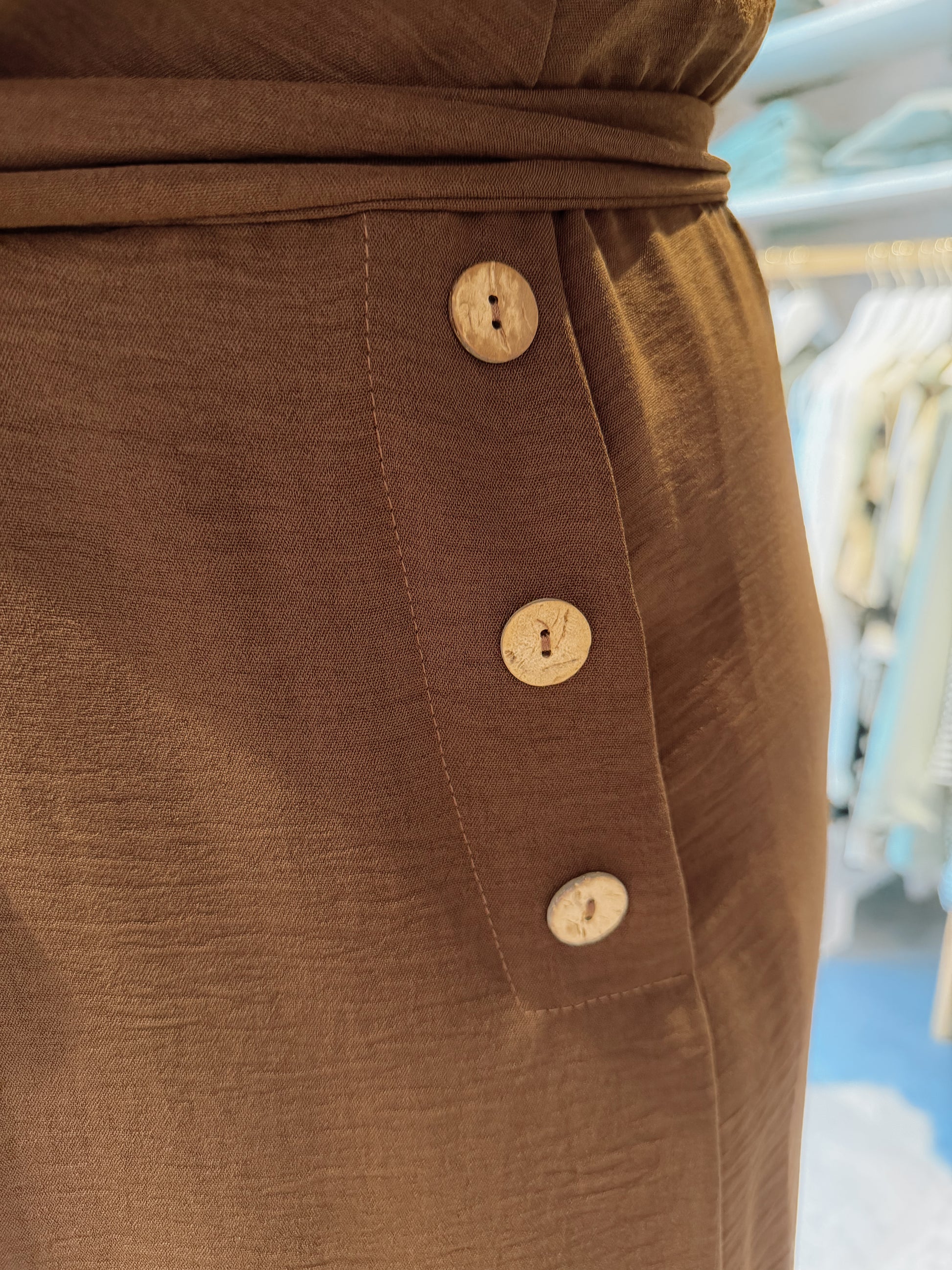 Curviss Jumpsuit Carin Bruin - OAK Fashion Noordwolde