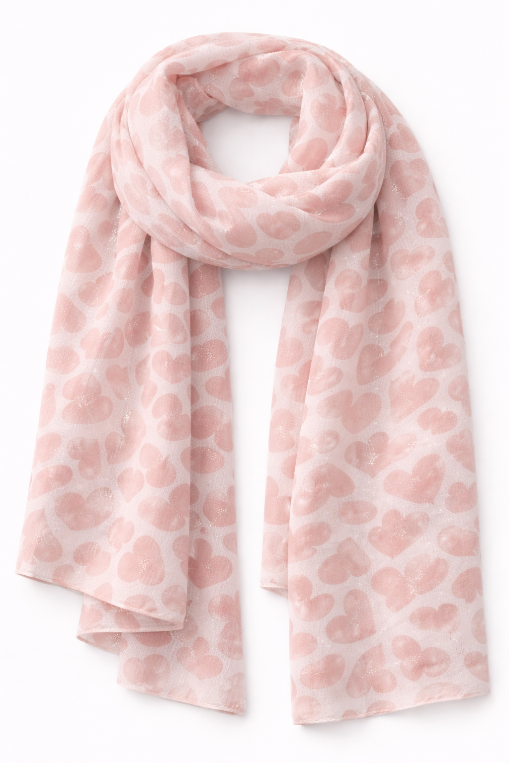Oak Sjaal Harten Roze - OAK Fashion Noordwolde