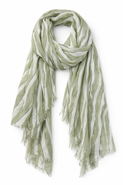 Oak Sjaal Zebra Groen - OAK Fashion Noordwolde