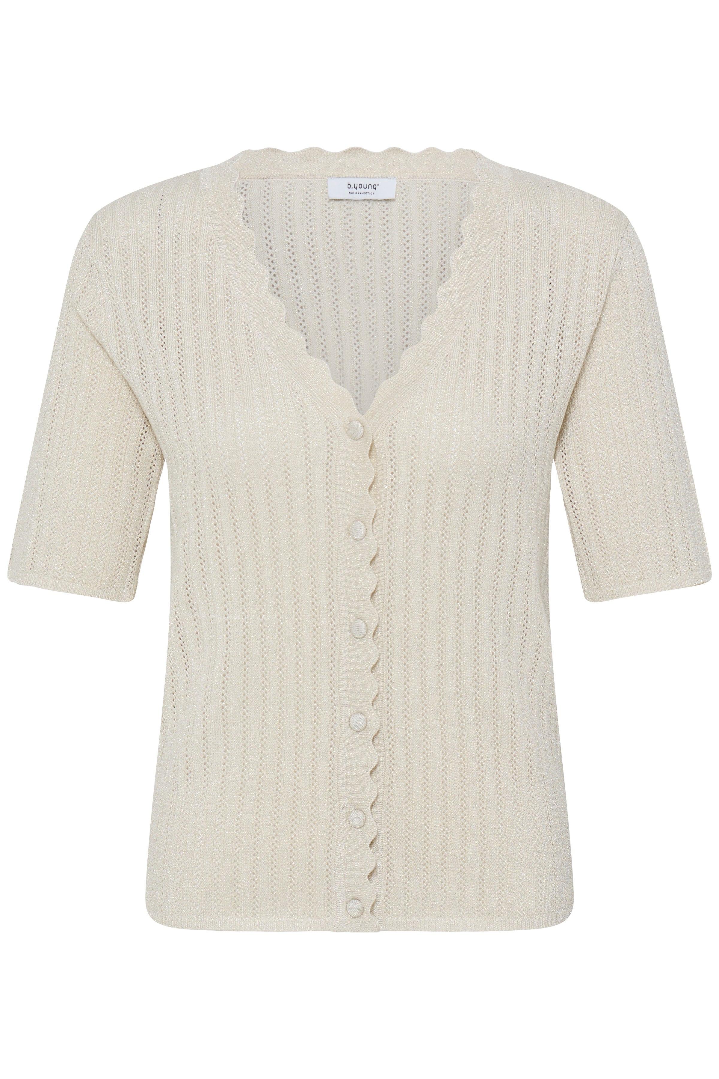 B. Young Vestje Mobbe Rib Birch - OAK Fashion Noordwolde