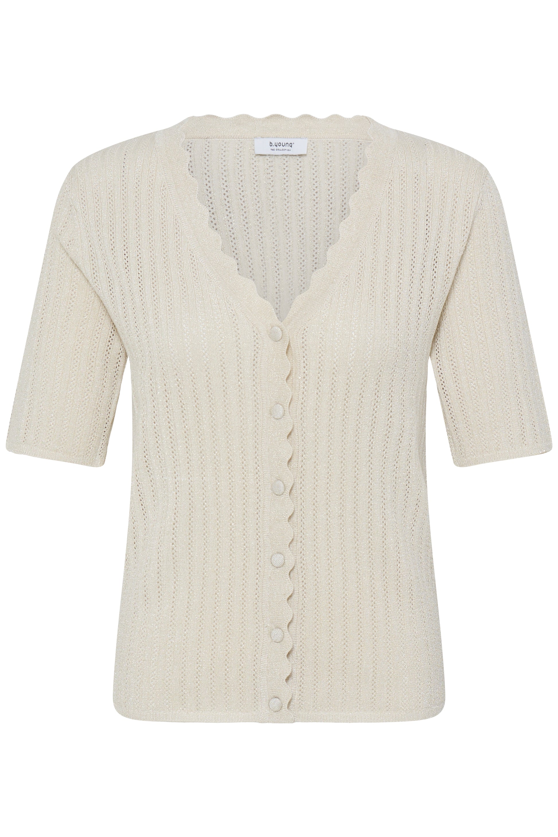 B. Young Vestje Mobbe Rib Birch - OAK Fashion Noordwolde