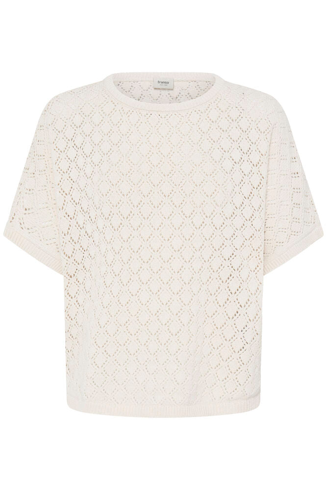Fransa Top Sinja Whisper White - OAK Fashion Noordwolde