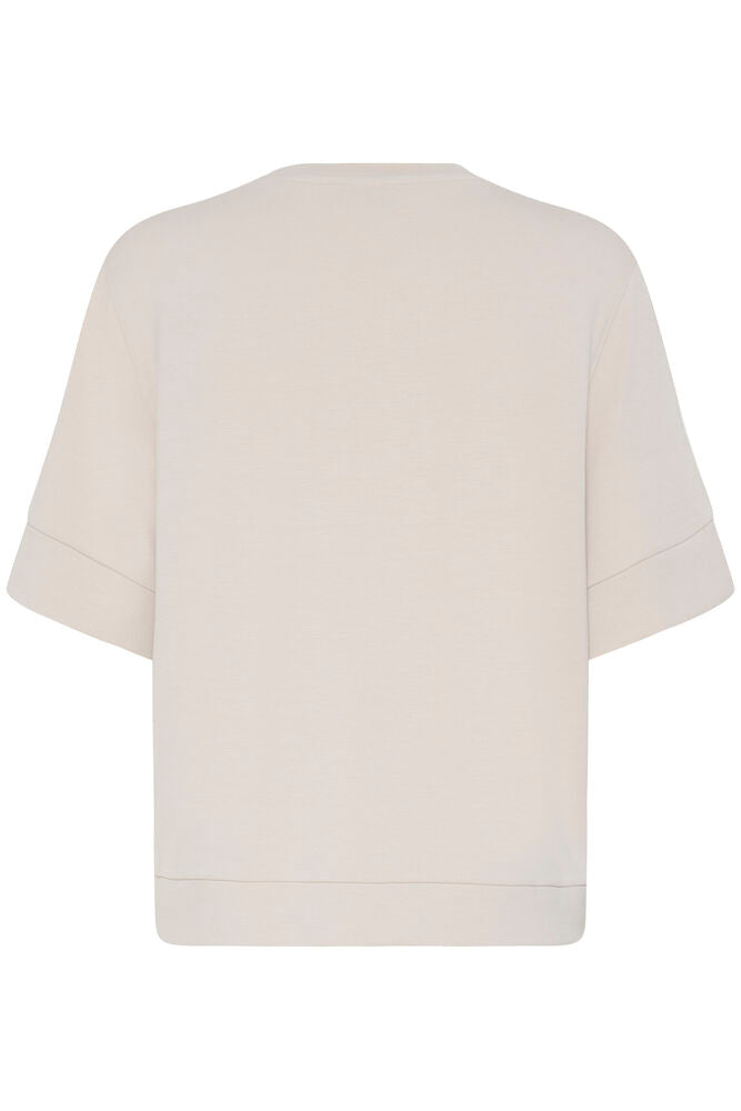 Fransa Top Aurora GRAY MORN TEXT - OAK Fashion Noordwolde