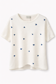 Fransa Top Embrody WHISPER WHITE W. FLOWER - OAK Fashion Noordwolde