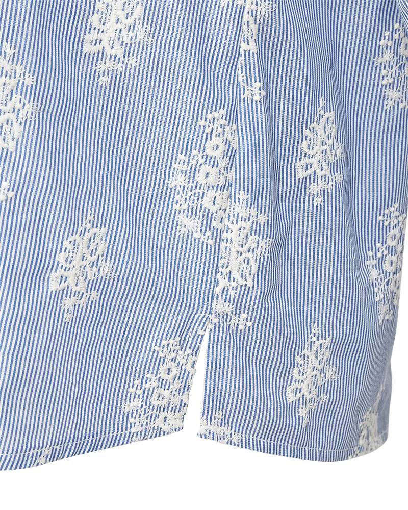 Freequent Blouse Lela Blauw - OAK Fashion Noordwolde