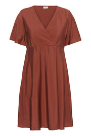 Kaffe Curve Jurk Neela Henna - OAK Fashion Noordwolde