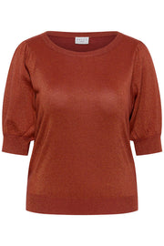 Kaffe Curve Pullover Regitta Henna - OAK Fashion Noordwolde