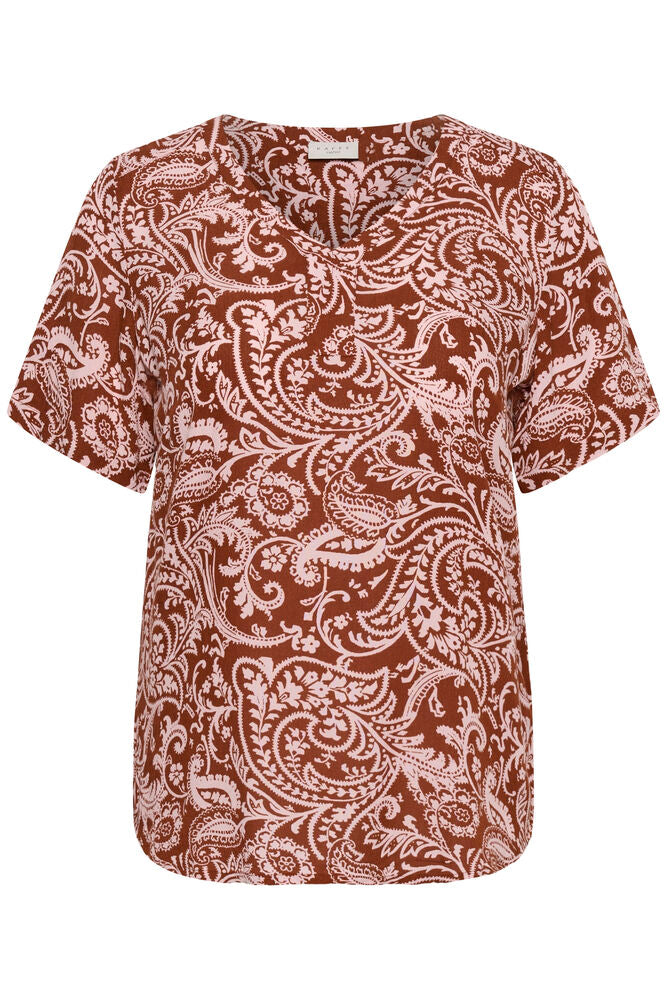 Kaffe Curve Top Cami Henna Ballerina Paisley - OAK Fashion Noordwolde