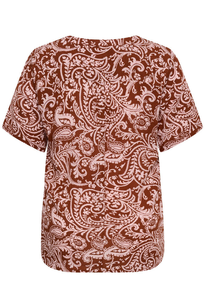 Kaffe Curve Top Cami Henna Ballerina Paisley - OAK Fashion Noordwolde